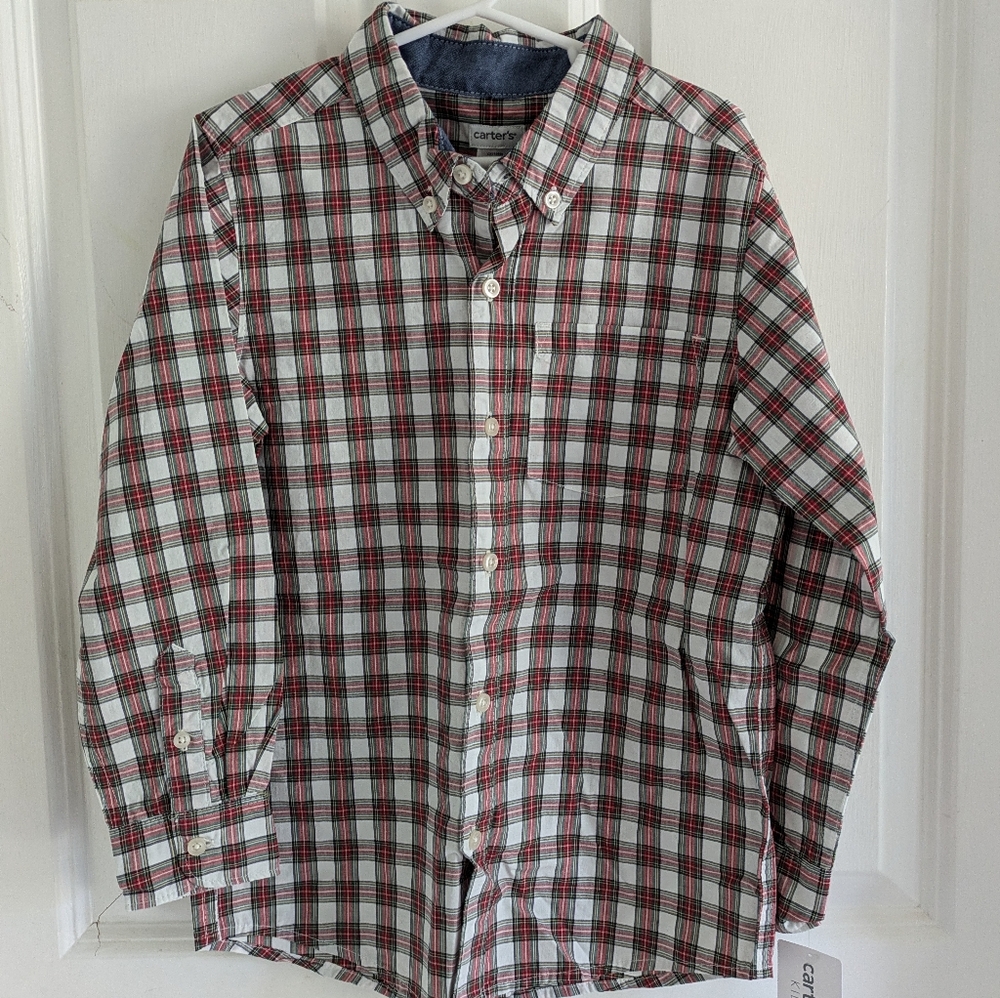 Boys Holiday Button Down